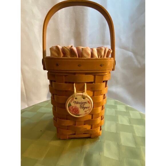 Longaberger Basket American Cancer Society 1998 Signed And Numbered Basket - Picture 1 of 16
